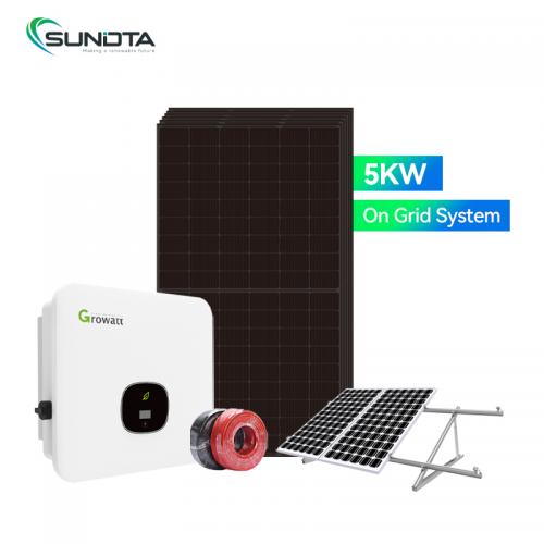 5kw on grid solar system