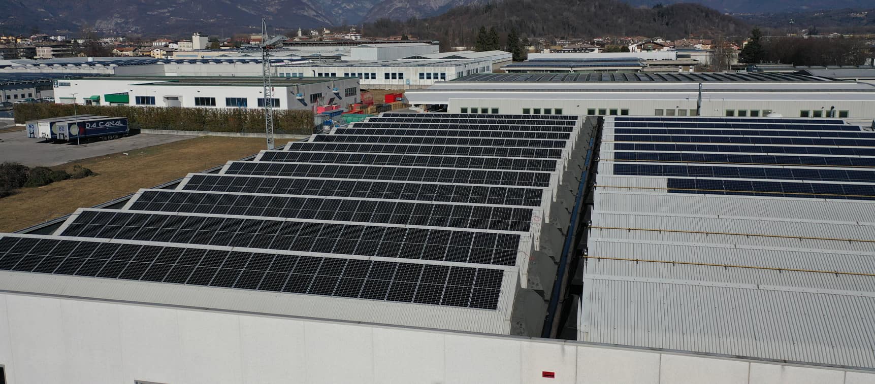 Projektfall einer 120 kW On Grid-Photovoltaikanlage in Italien